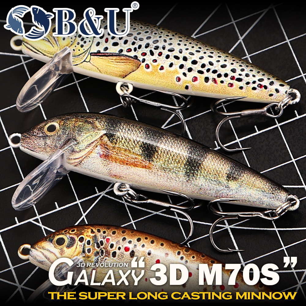 Fishing Lure Swimbait - Esche da Pesca B&U Sinking Minnow,