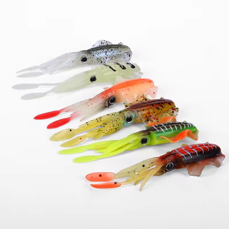 Fishing Lure Soft Plastic - WEIHE (5 pz) 7cm/2g 10.5cm/7g Esche