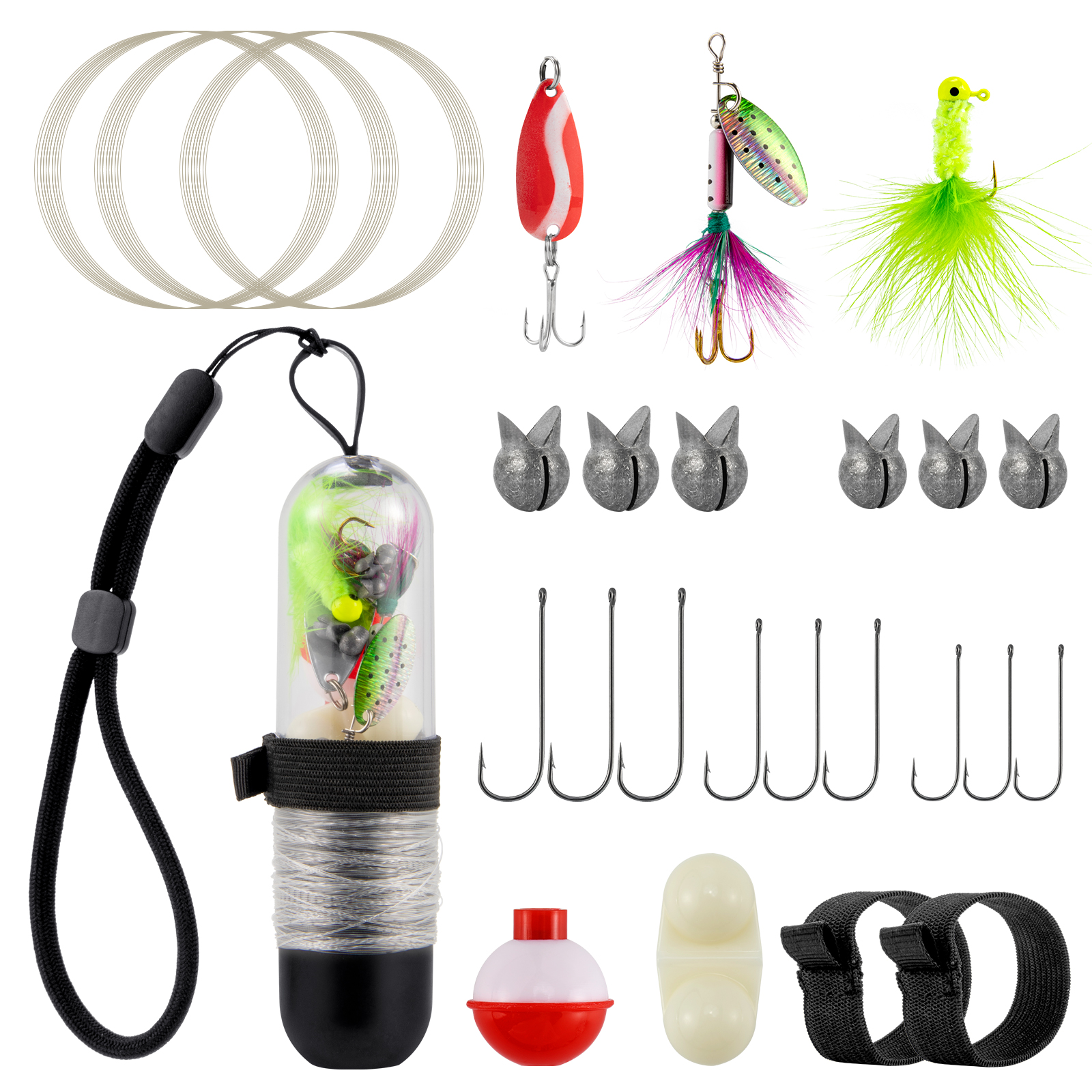 Fishing Lure Spinner - 25 pz Kit di Pesca di