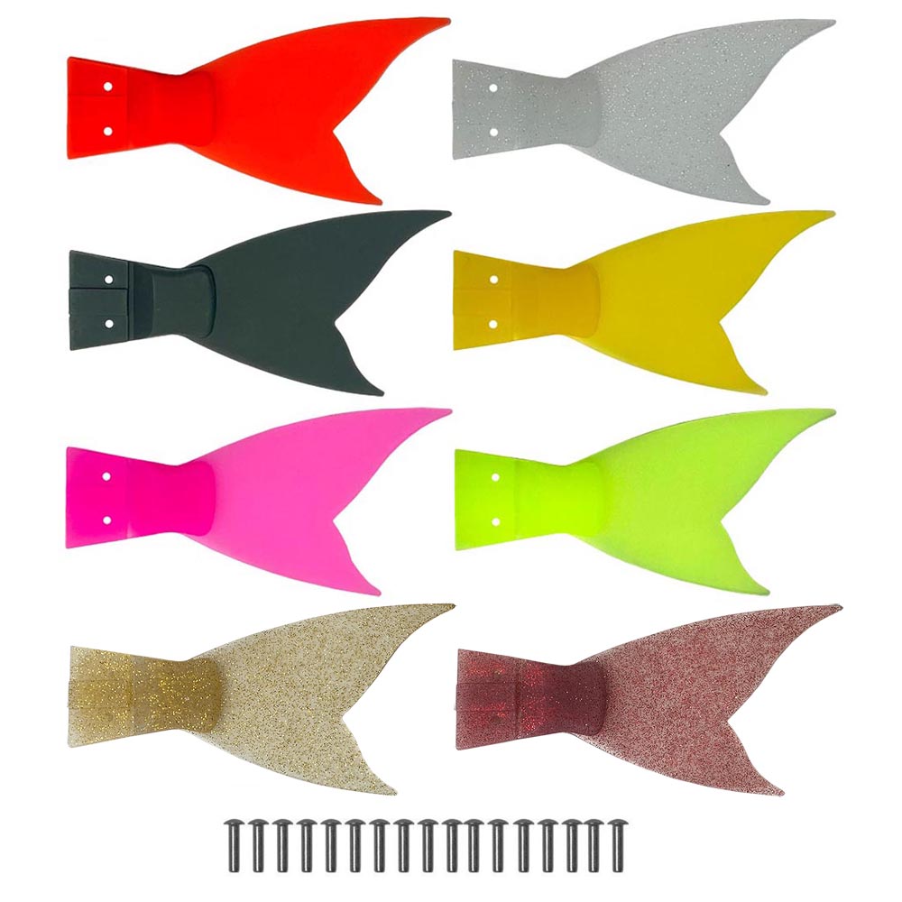Fishing Lure Popper - 6 pezzi di coda di ricambio