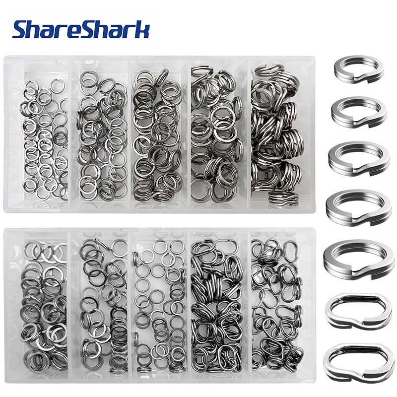 Fishing Lure Box - ShareShark 200 pz/scatola Anelli a spirale