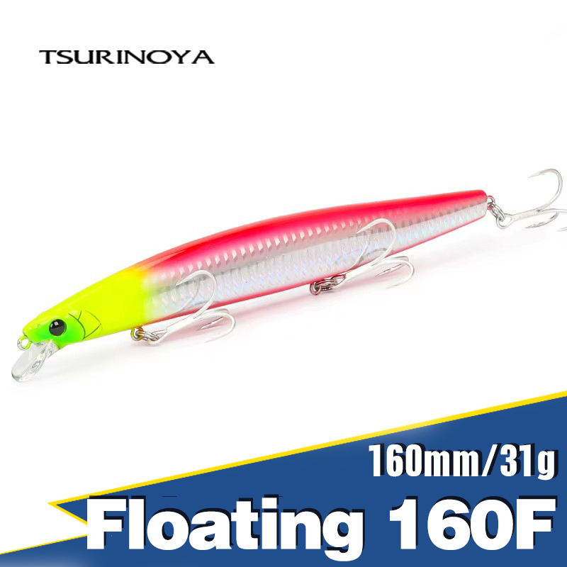 Fishing Lure Topwater - TSURINOYA 160F Galleggiante Minnow Richiamo di