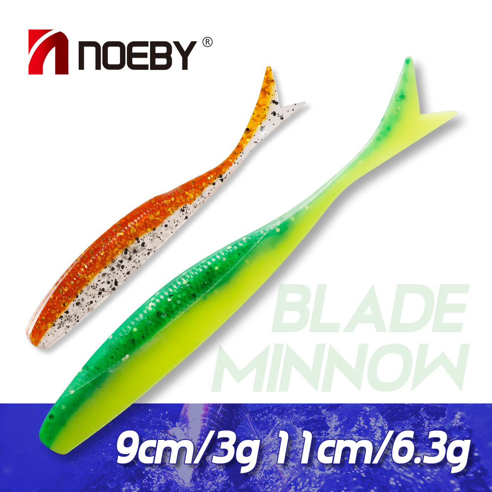 Fishing Lure Blade Bait - NOEBY Richiamo Morbido Lama Minnow 9