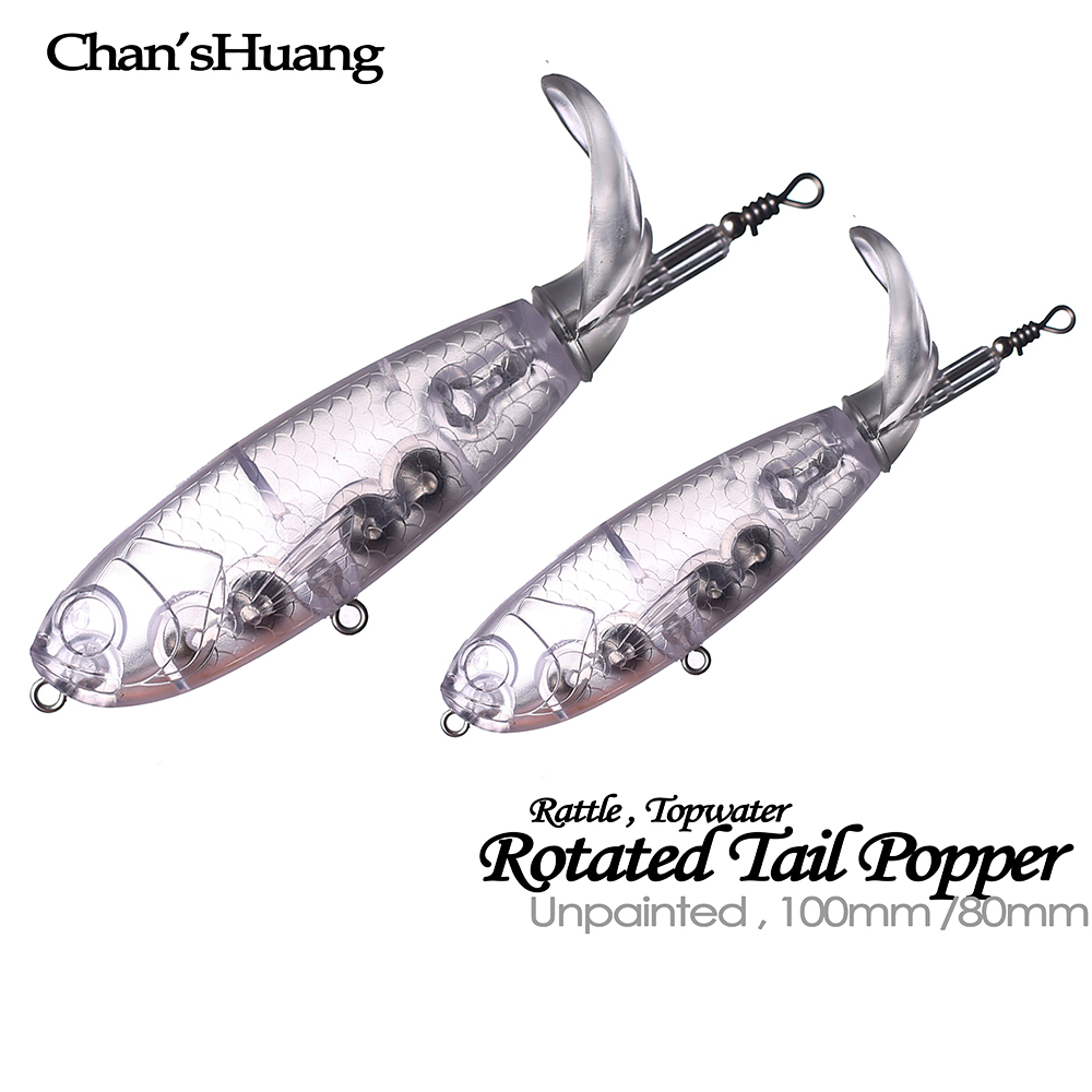 Fishing Lure Popper - Chan'sHuang 20 pz non verniciato spazi