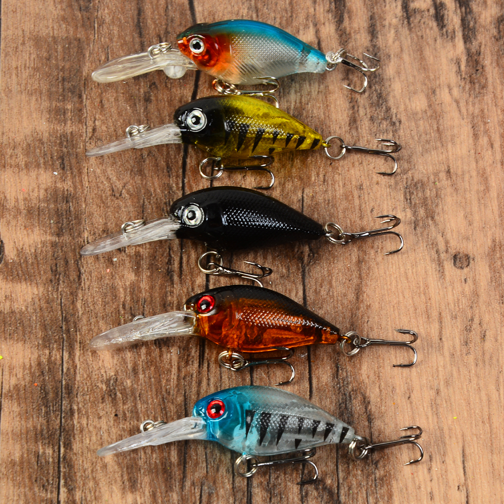 Fishing Lure Crankbait - Set di 5 Esche Artificiali da