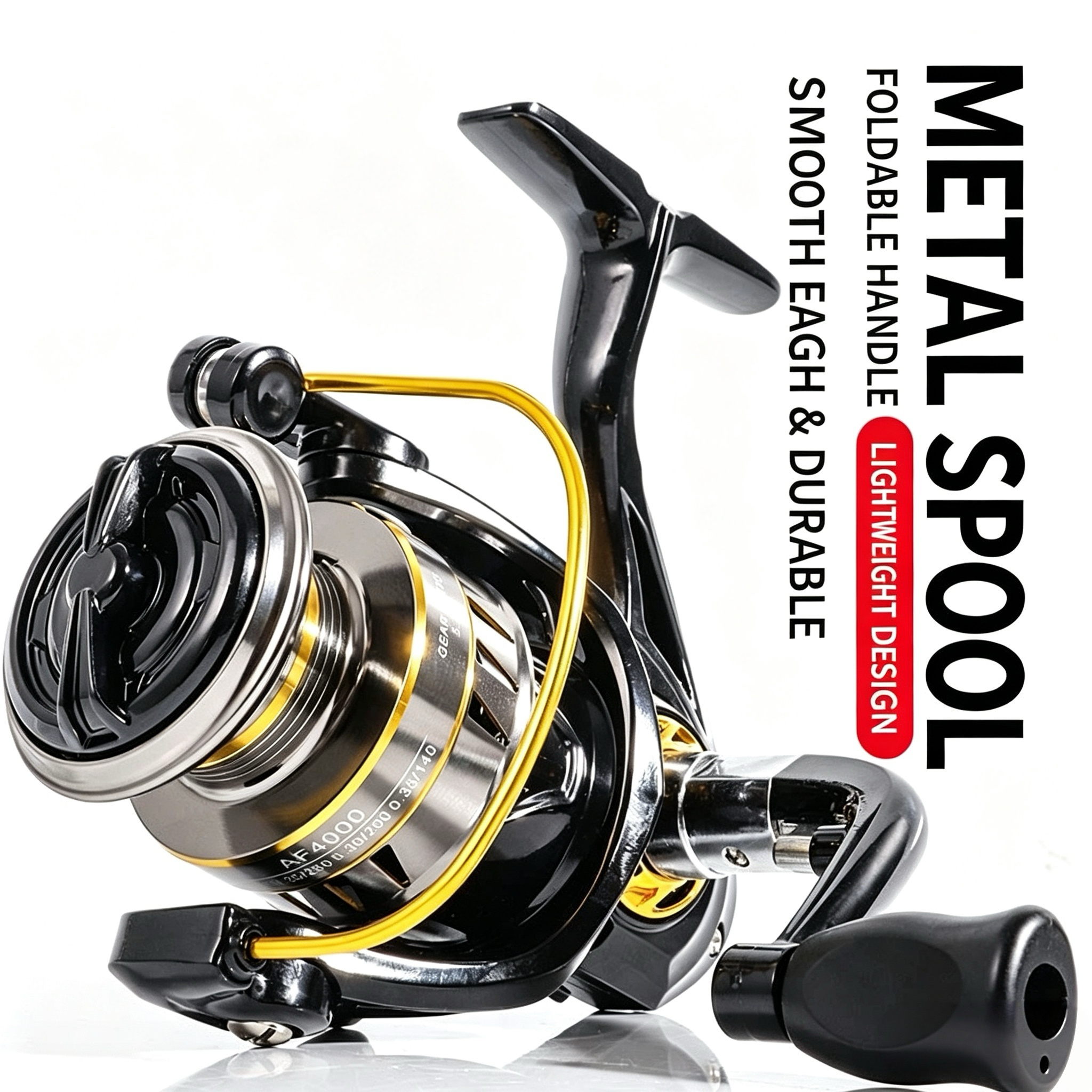 Fishing Lure Accessories - Mulinello da Pesca in Metallo, Mulinello