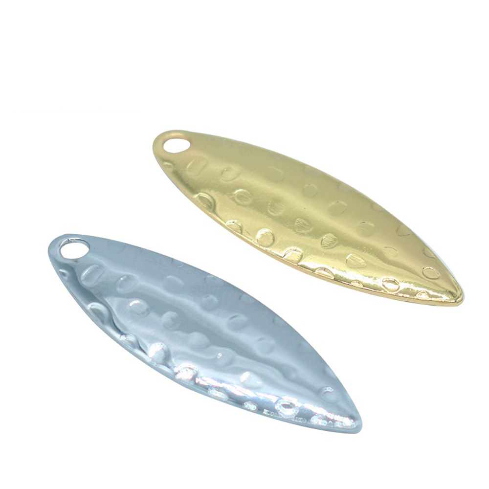 Fishing Lure Spinner - 10 pz/lotto salice foglia paillettes Pit