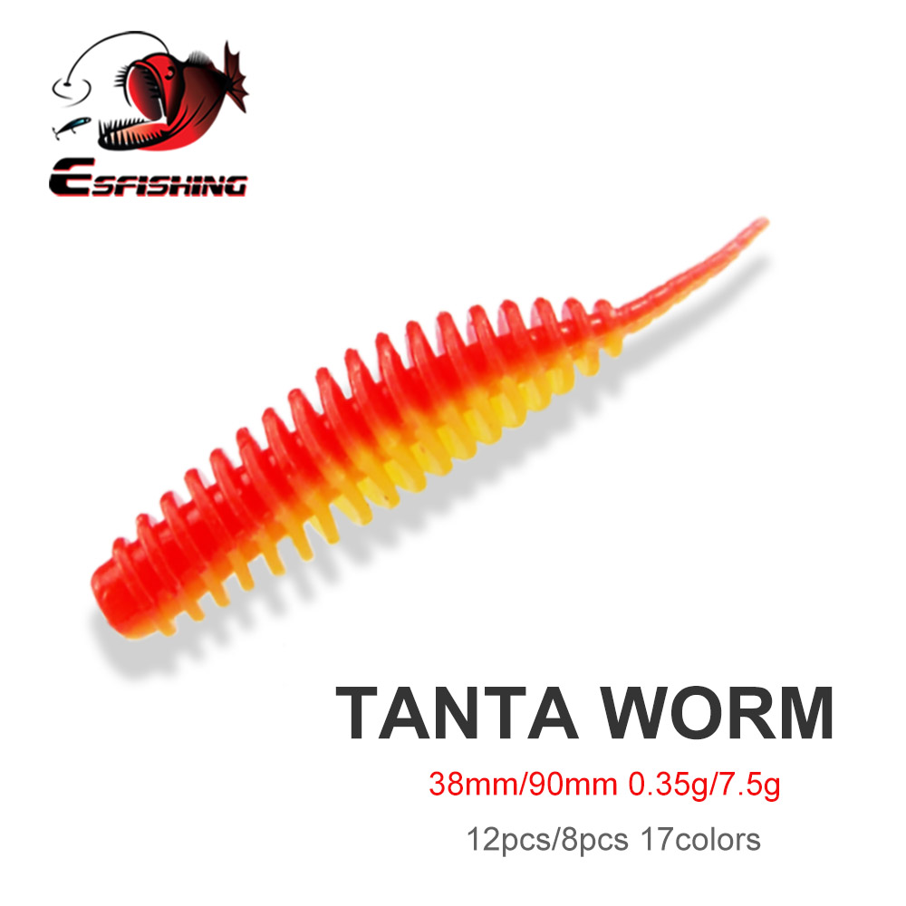 Fishing Lure Spinnerbait - ESFISHING Esca Artificiale a Verme Tanta