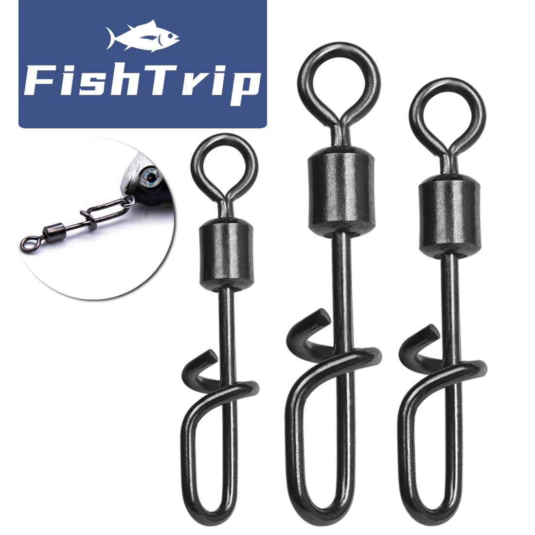 Fishing Lure Accessories - FishTrip Pesca Girevole A Scatto a