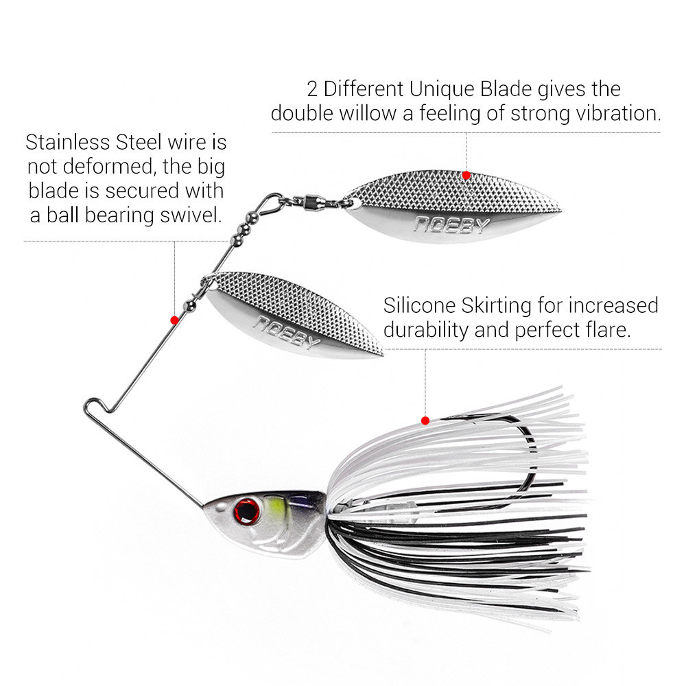 Noeby Spinnerbait 10.5g 14g 21 - Fishing Lure Blade Bait recensione e prezzo