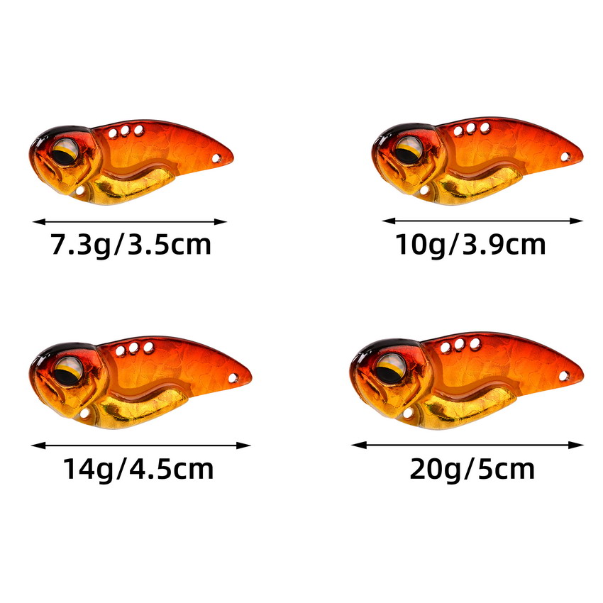 6 pz Metallo VIB Esche Da Pesc - Fishing Lure Blade Bait recensione e prezzo
