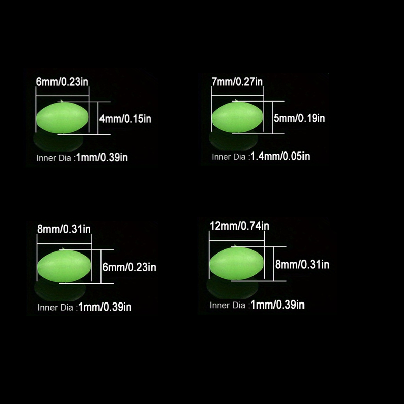 100 pz/lotto Ovale Notte Lumin - Fishing Lure Accessories recensione e prezzo