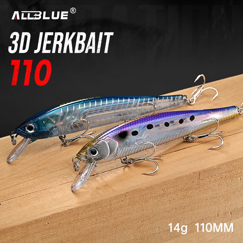 ALLBLUE Esca Artificiale 3D Je - Fishing Lure Jerkbait recensione e prezzo