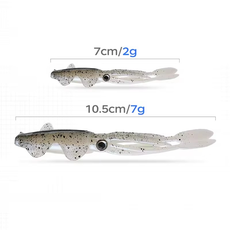 WEIHE (5 pz) 7cm/2g 10.5cm/7g  - Fishing Lure Soft Plastic recensione e prezzo
