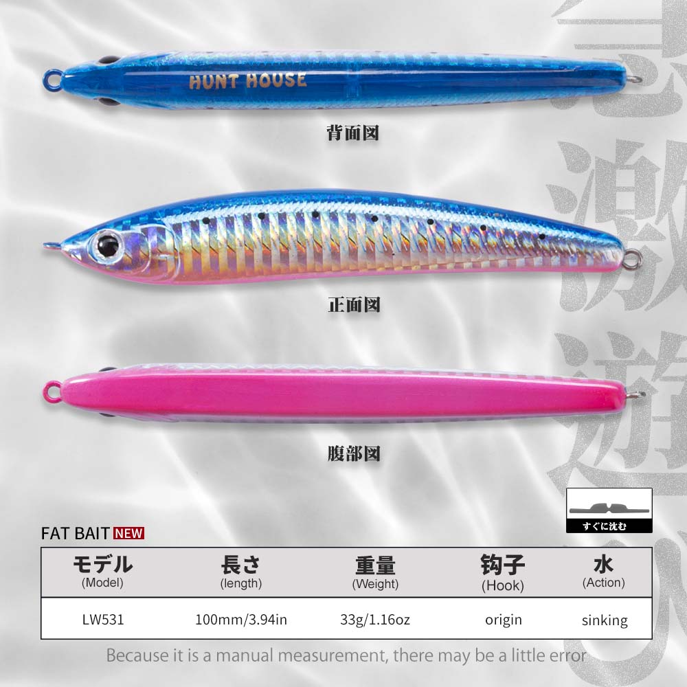 Hunthouse Sinking Pencil Hard  - Fishing Lure Jerkbait recensione e prezzo