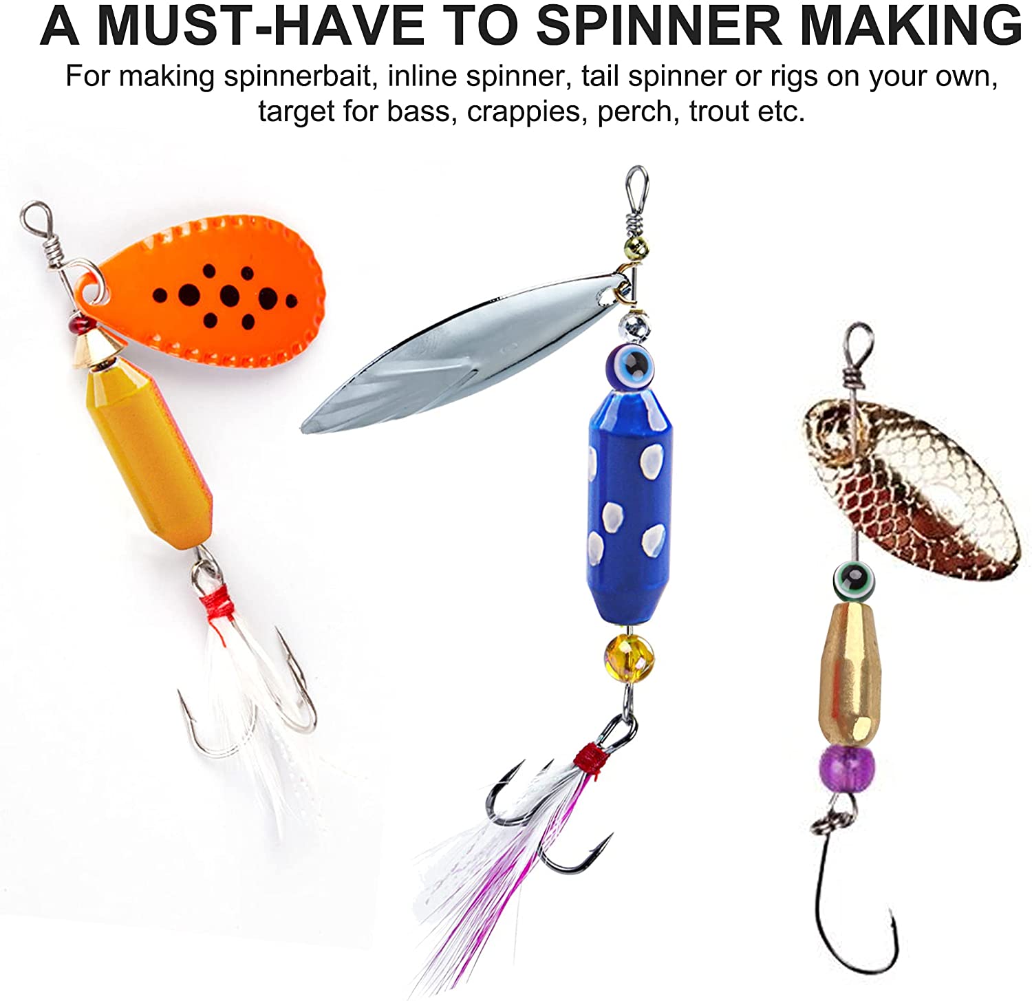 10pcs pesca in ottone Spinner  - Fishing Lure Spinner recensione e prezzo