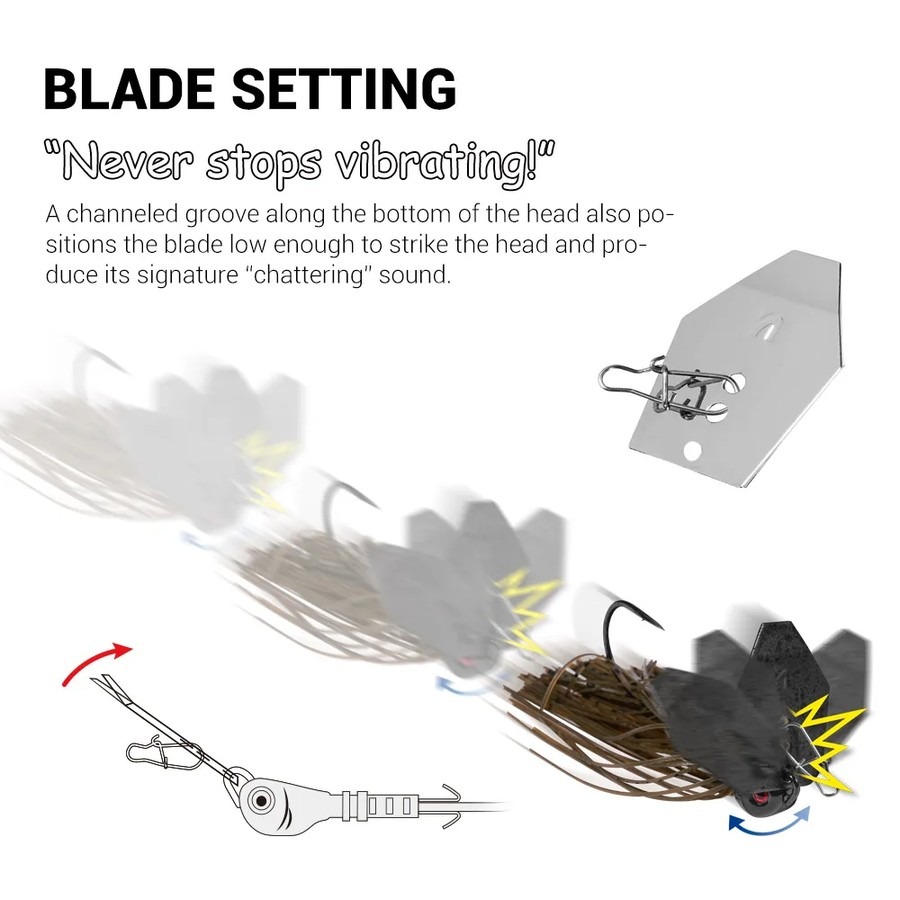 Noeby Chatterbait Bladed Jig 1 - Fishing Lure Blade Bait recensione e prezzo
