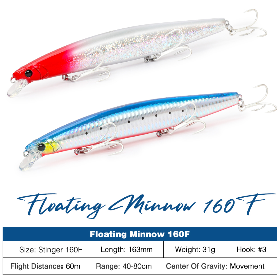 TSURINOYA 160F Galleggiante Mi - Fishing Lure Topwater recensione e prezzo