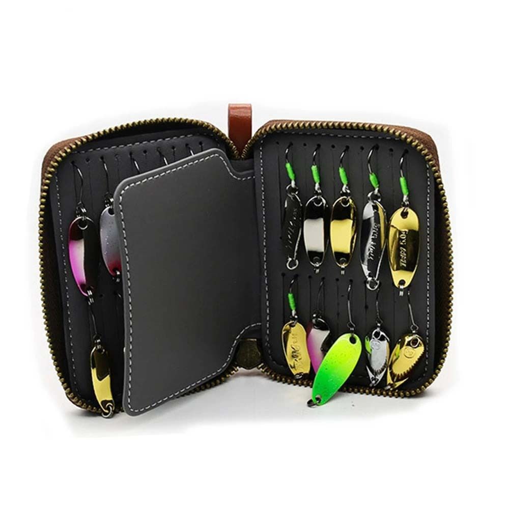 Borsa Porta Esche in Pelle PU, - Fishing Lure Spinner recensione e prezzo