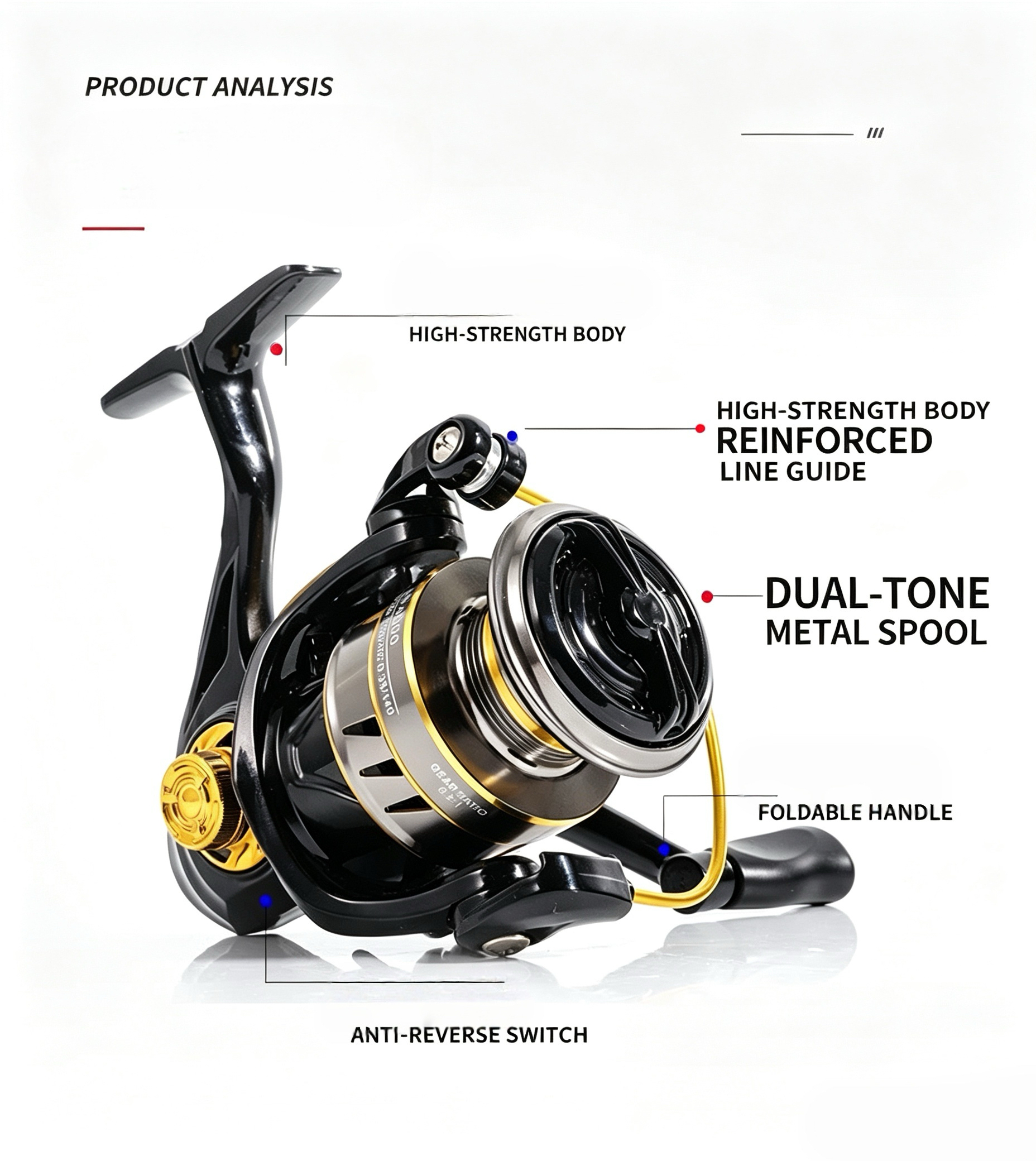 Mulinello da Pesca in Metallo, - Fishing Lure Accessories recensione e prezzo