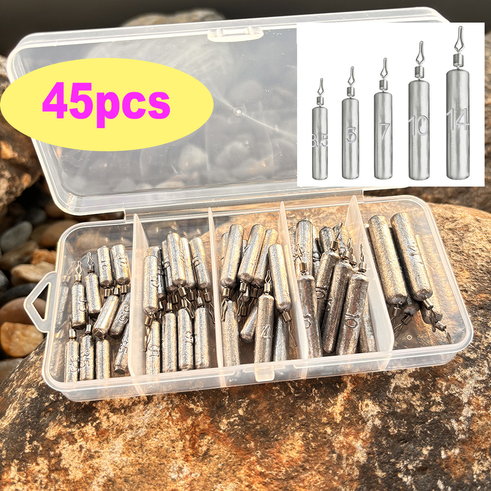 45 pz/scatola Peso di Pesca 3. - Fishing Lure Box recensione e prezzo